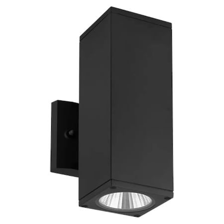 Westgate 3 1/2 in. RGBW-Selectable LED Outdoor Square Cylinder Up/Downlight, 24W, Black WMCS-UDL-RGBW-BK